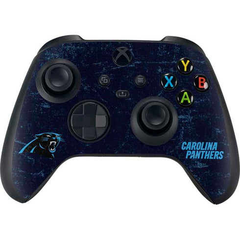 NFL Carolina Panthers Distressed Xbox Series X Bundle Skin