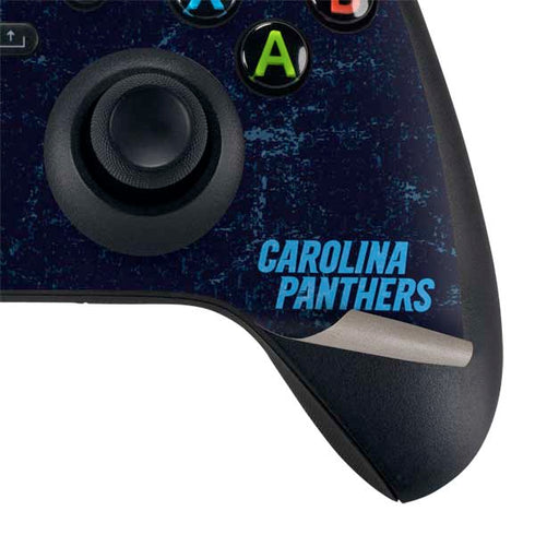 NFL Carolina Panthers Distressed Xbox Series X Controller Skin