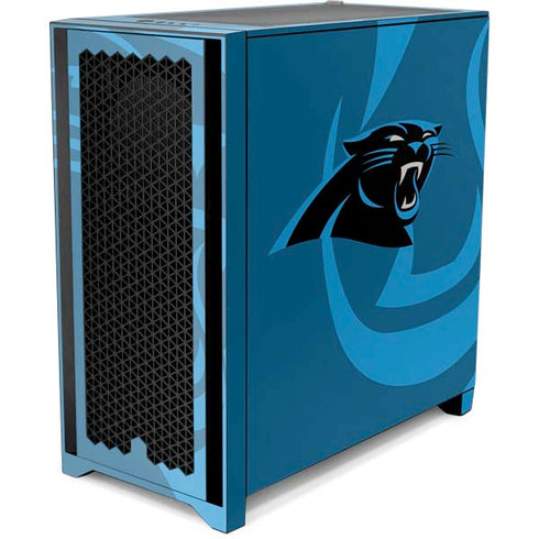 NFL Carolina Panthers Double Vision Corsair 4000D Tempered Glass Mid-Tower ATX Case Skin