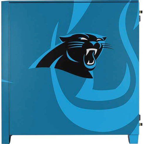 NFL Carolina Panthers Double Vision Corsair 4000D Tempered Glass Mid-Tower ATX Case Skin
