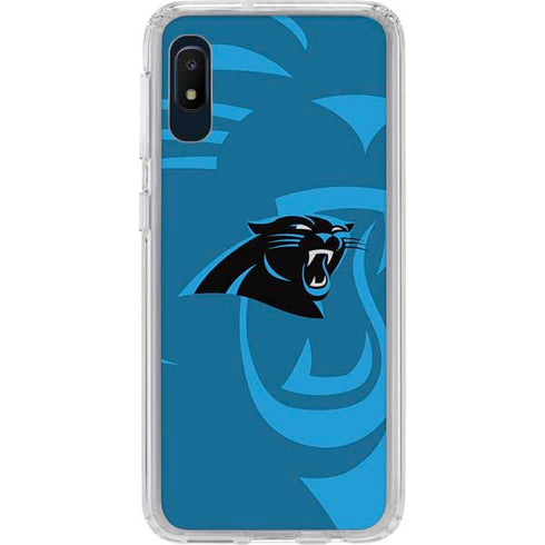NFL Carolina Panthers Double Vision Galaxy A10e Clear Case