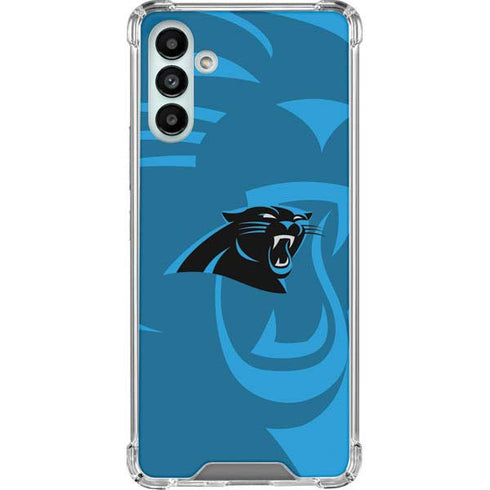 NFL Carolina Panthers Double Vision Galaxy A13 5G Clear Case