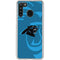 NFL Carolina Panthers Double Vision Galaxy A21 Clear Case