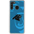 NFL Carolina Panthers Double Vision Galaxy A21 Clear Case