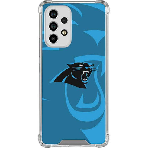 NFL Carolina Panthers Double Vision Galaxy A53 5G Clear Case