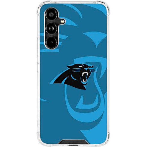 NFL Carolina Panthers Double Vision Galaxy A54 5G Clear Case