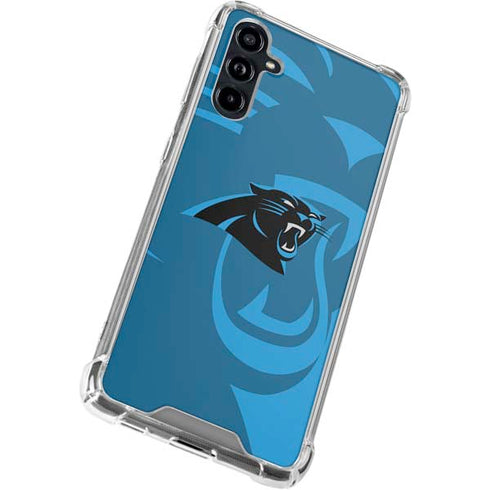NFL Carolina Panthers Double Vision Galaxy A54 5G Clear Case