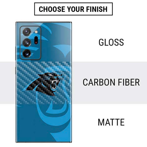 NFL Carolina Panthers Double Vision Galaxy Note20 Ultra 5G Skin