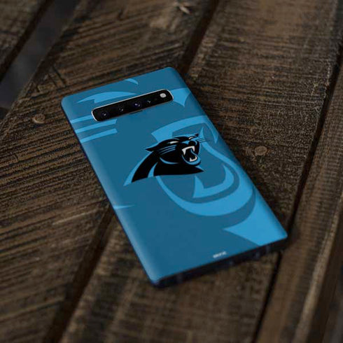 NFL Carolina Panthers Double Vision Galaxy S10 Plus Skin