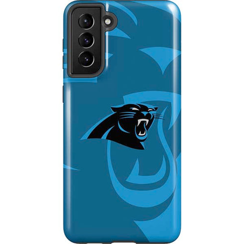 NFL Carolina Panthers Double Vision Galaxy S21 FE Pro Case
