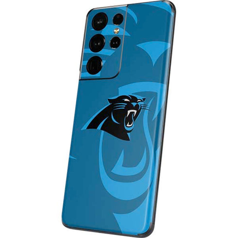 NFL Carolina Panthers Double Vision Galaxy S21 Ultra 5G Skin