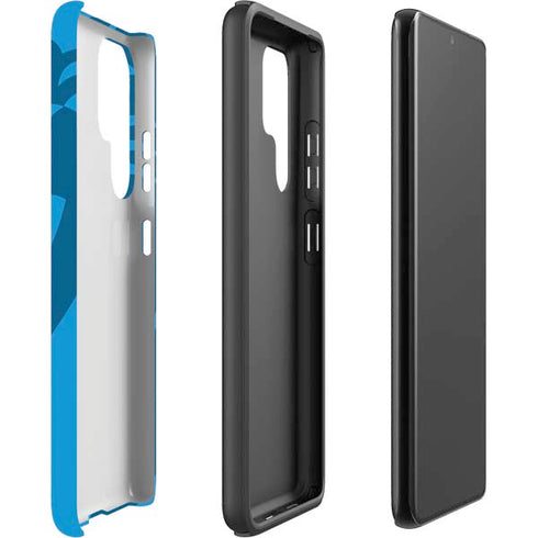 NFL Carolina Panthers Double Vision Galaxy S22 Ultra Pro Case