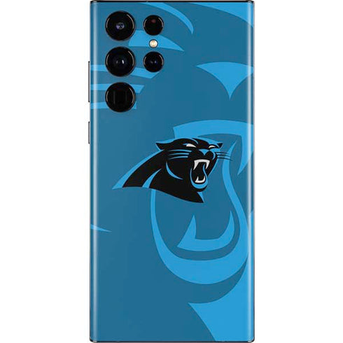 NFL Carolina Panthers Double Vision Galaxy S22 Ultra Skin