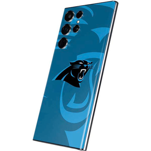 NFL Carolina Panthers Double Vision Galaxy S22 Ultra Skin