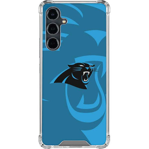 NFL Carolina Panthers Double Vision Galaxy S23 FE Clear Case