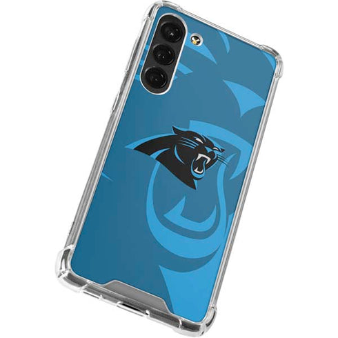 NFL Carolina Panthers Double Vision Galaxy S23 Plus Clear Case