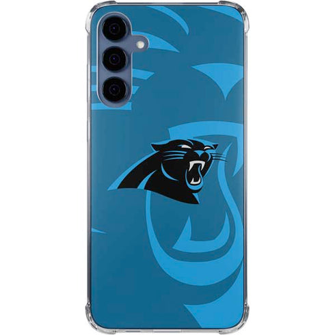 NFL Carolina Panthers Double Vision Galaxy S24 Clear Case