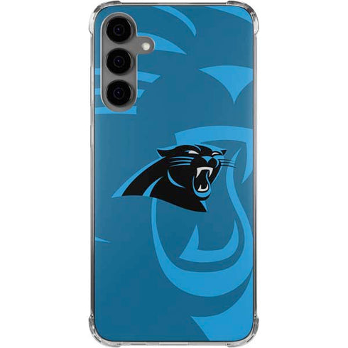 NFL Carolina Panthers Double Vision Galaxy S24 Plus Clear Case