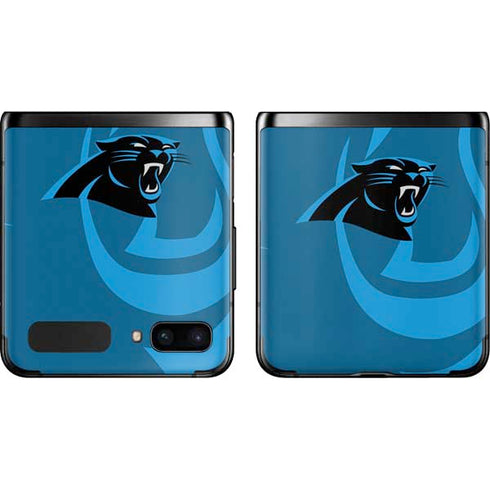 NFL Carolina Panthers Double Vision Galaxy Z Flip Skin