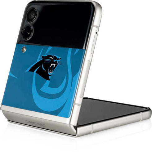 NFL Carolina Panthers Double Vision Galaxy Z Flip4 5G Skin