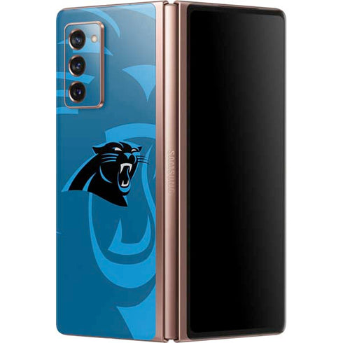 NFL Carolina Panthers Double Vision Galaxy Z Fold2 5G Skin
