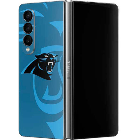 NFL Carolina Panthers Double Vision Galaxy Z Fold4 5G Skin
