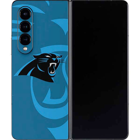 NFL Carolina Panthers Double Vision Galaxy Z Fold4 5G Skin
