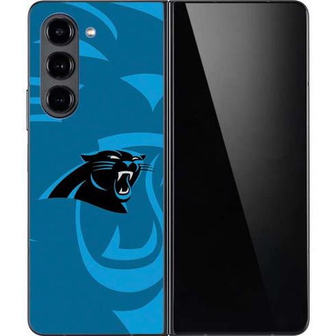 NFL Carolina Panthers Double Vision Galaxy Z Fold5 5G Skin