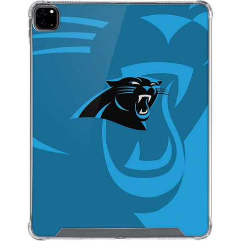 NFL Carolina Panthers Double Vision iPad Pro 12.9in (2020) Clear Case