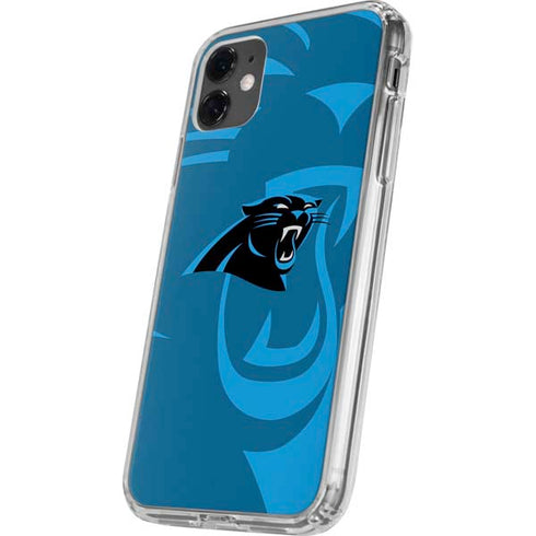 NFL Carolina Panthers Double Vision iPhone 11 Clear Case