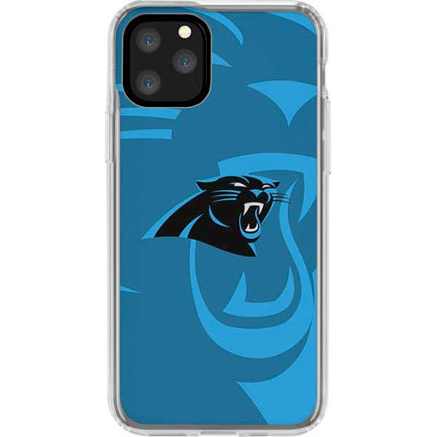 NFL Carolina Panthers Double Vision iPhone 11 Pro Clear Case