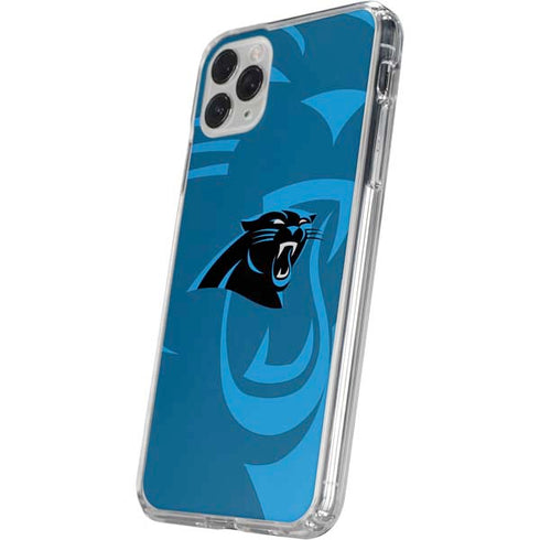 NFL Carolina Panthers Double Vision iPhone 11 Pro Clear Case