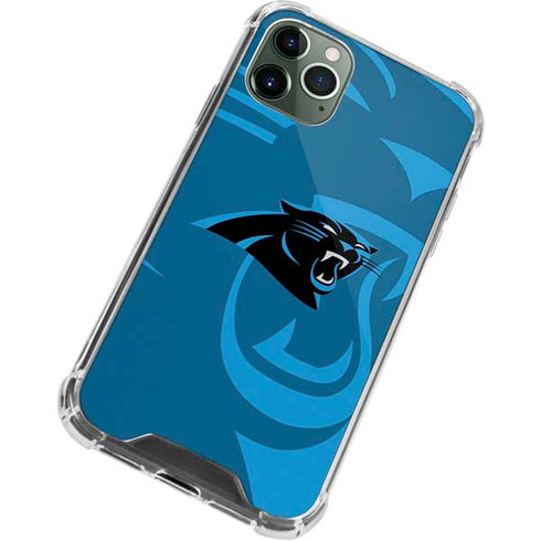 NFL Carolina Panthers Double Vision iPhone 11 Pro Max Clear Case