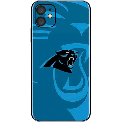 NFL Carolina Panthers Double Vision iPhone 11 Skin