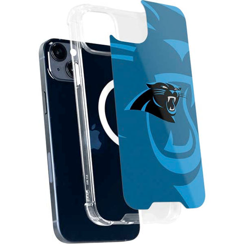 NFL Carolina Panthers Double Vision iPhone 15 Plus MagSafe Case