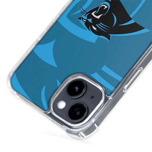 NFL Carolina Panthers Double Vision iPhone 15 Plus MagSafe Case