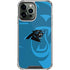 NFL Carolina Panthers Double Vision iPhone 14 Pro Max Clear Case
