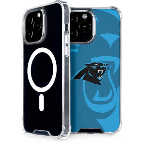 NFL Carolina Panthers Double Vision iPhone 15 Pro Max MagSafe Case
