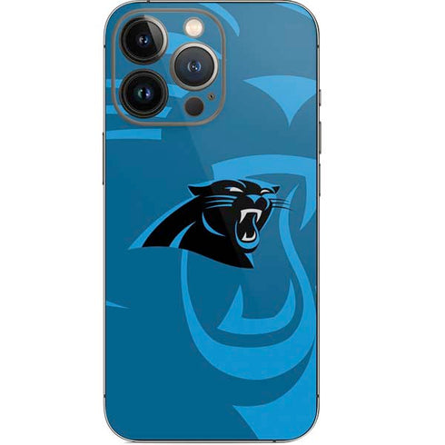 NFL Carolina Panthers Double Vision iPhone 15 Pro Skin
