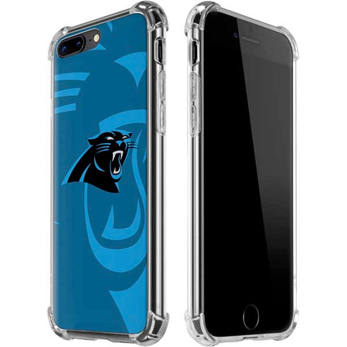 NFL Carolina Panthers Double Vision iPhone 7/8 Plus Clear Case