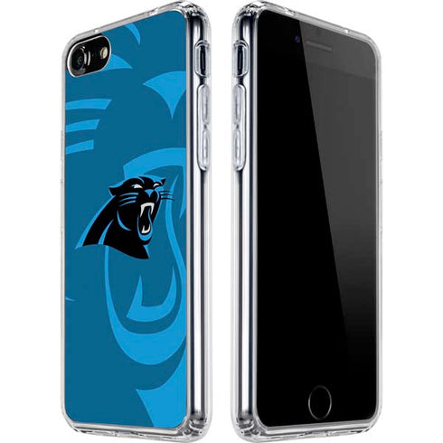 NFL Carolina Panthers Double Vision iPhone SE (2nd & 3rd Gen) Clear Case