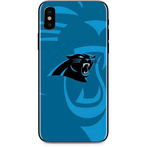 NFL Carolina Panthers Double Vision iPhone XS Max Skin