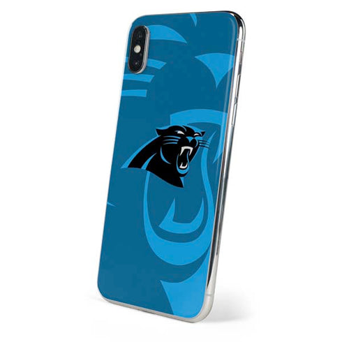 NFL Carolina Panthers Double Vision iPhone XS Skin