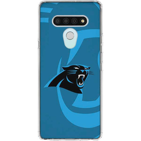 NFL Carolina Panthers Double Vision LG Stylo 6 Clear Case