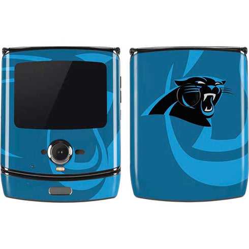 NFL Carolina Panthers Double Vision Motorola RAZR Skin