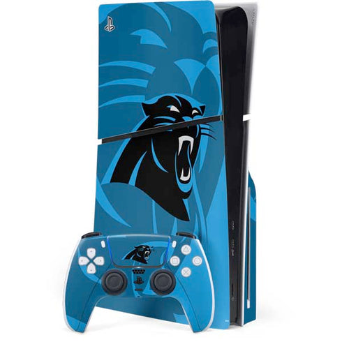 NFL Carolina Panthers Double Vision PS5 Slim Disk Bundle Skin