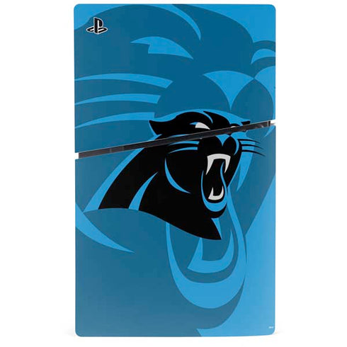 NFL Carolina Panthers Double Vision PS5 Slim Disk Console Skin
