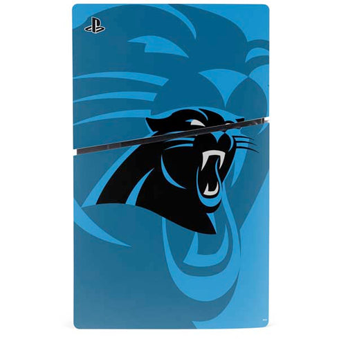 NFL Carolina Panthers Double Vision PS5 Slim Digital Edition Bundle Skin