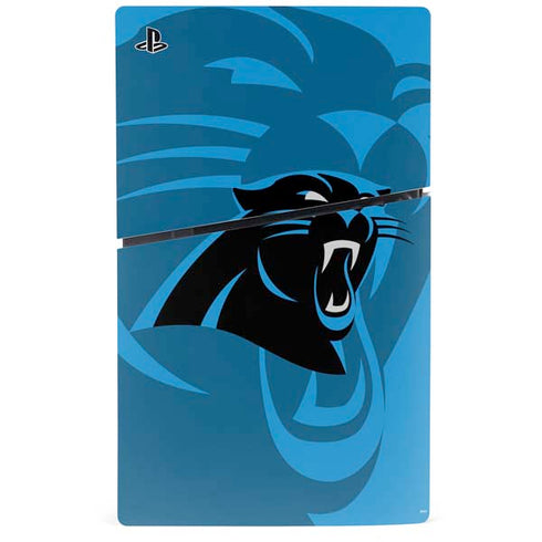 NFL Carolina Panthers Double Vision PS5 Slim Digital Edition Console Skin