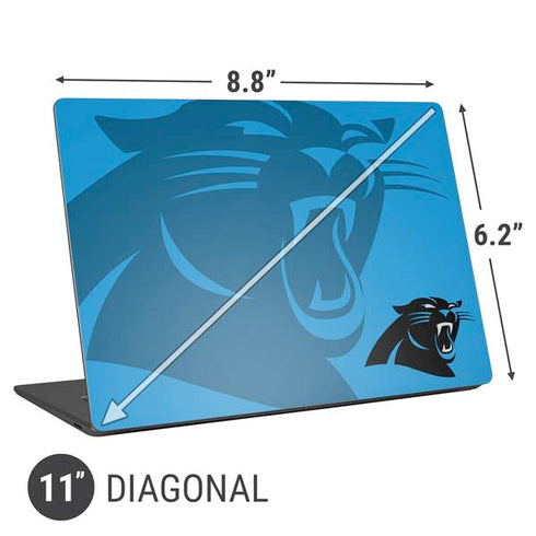 NFL Carolina Panthers Double Vision Universal Laptop 11in (8.8 x 6.2in) Skin